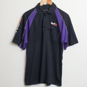 FedEx Employee Polo Mens Medium Black Purple